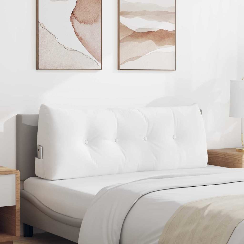 vidaXL Perna pentru spate Alb 120 x 24 x 50 cm țesătură