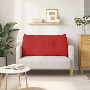 Polštář na záda Červená 120 x 24 x 50 cm textil - obrázek 4