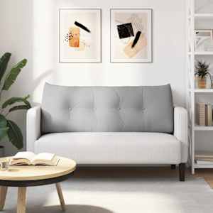 Polštář na záda Oblačno šedá 120 x 24 x 50 cm textil - obrázek 4