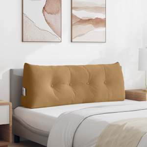 Poglavni vzglavnik Rjava 120 x 24 x 50 cm Žamet