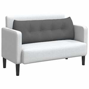Polštář na záda Tmavě šedá 140 x 24 x 50 cm textil - obrázek 3