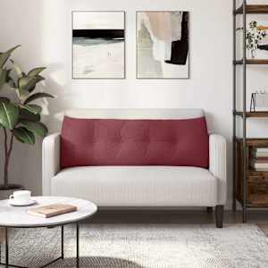 Polštář na záda Víno Červené 140 x 24 x 50 cm textil - obrázek 4