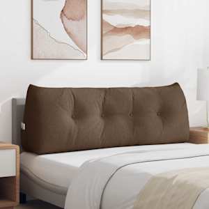 Polštář na záda Hnědá 140 x 24 x 50 cm textil - obrázek 1