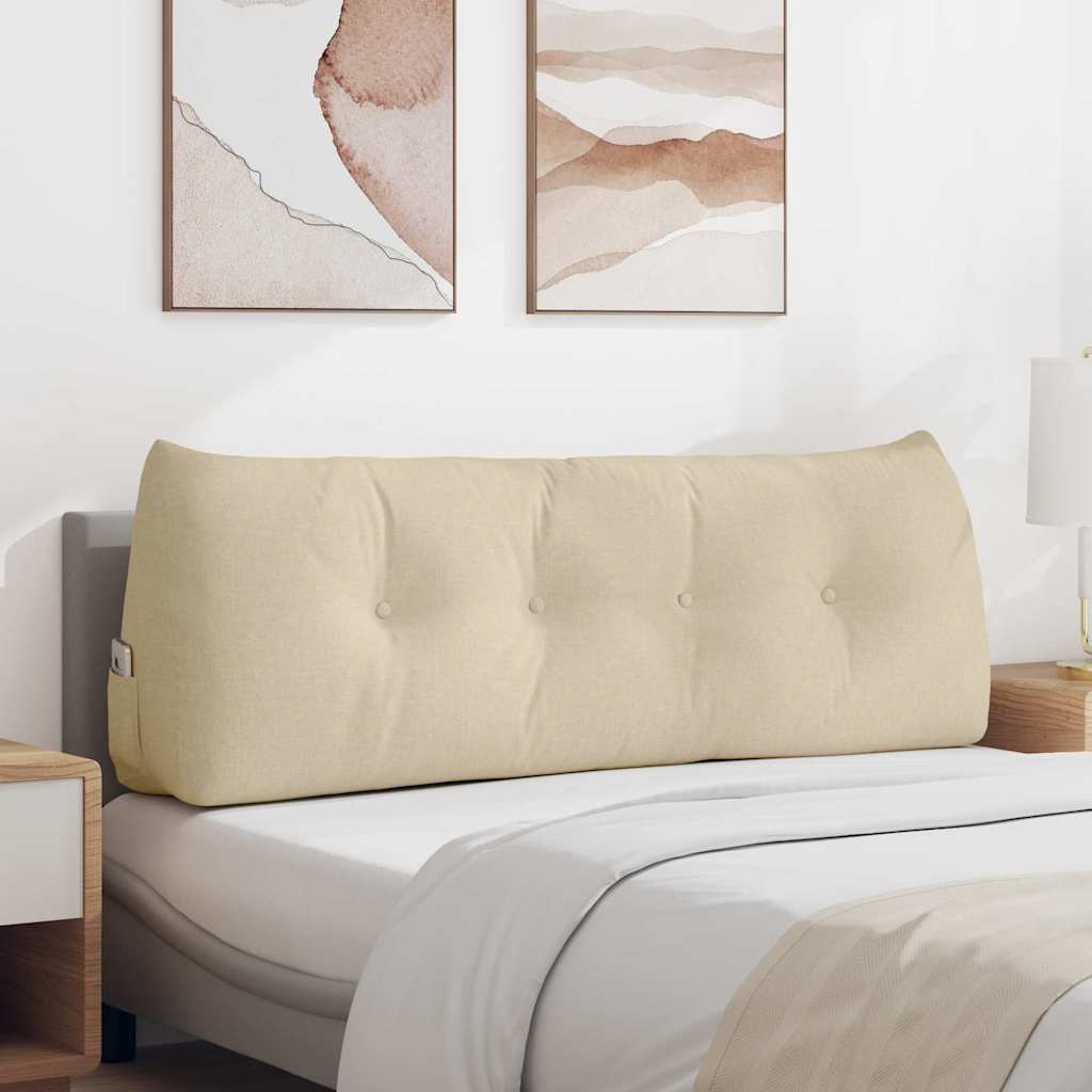 vidaXL Perna pentru spate Crem 140 x 24 x 50 cm țesătură