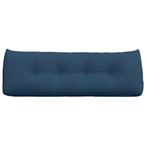 Polštář na záda Modrá 140 x 24 x 50 cm textil - obrázek 6