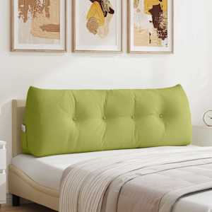 Polštář na záda Světlá zelená 140 x 24 x 50 cm textil - obrázek 1