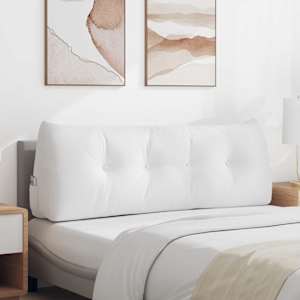 Polštář na záda Bílá 140 x 24 x 50 cm textil - obrázek 1