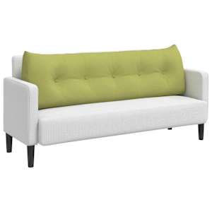Polštář na záda Světlá zelená 160 x 24 x 50 cm textil - obrázek 3