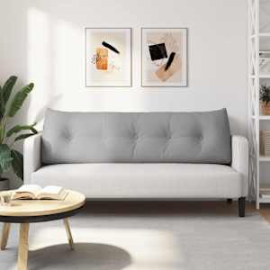 Polštář na záda Oblačno šedá 160 x 24 x 50 cm textil - obrázek 4