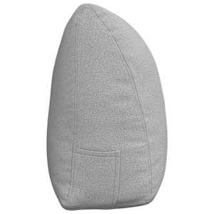Polštář na záda Oblačno šedá 160 x 24 x 50 cm textil - obrázek 7