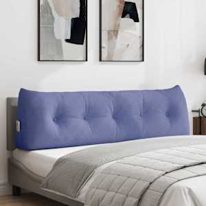 Polštář na záda Modrá džínovina 160 x 24 x 50 cm textil - obrázek 1