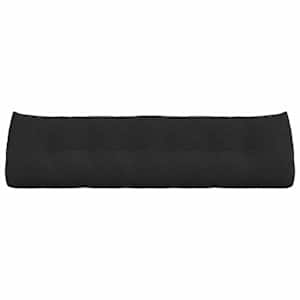 Polštář na záda Černá 180 x 24 x 50 cm textil - obrázek 6