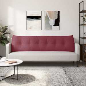 Polštář na záda Víno Červené 180 x 24 x 50 cm textil - obrázek 4