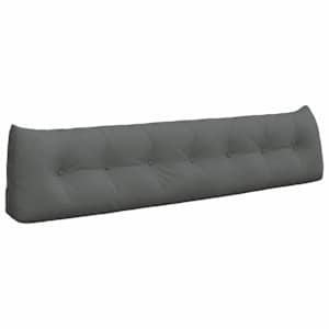 Polštář na záda Tmavě šedá 200 x 24 x 50 cm textil - obrázek 2