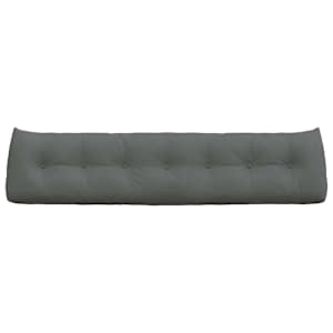 Polštář na záda Tmavě šedá 200 x 24 x 50 cm textil - obrázek 6