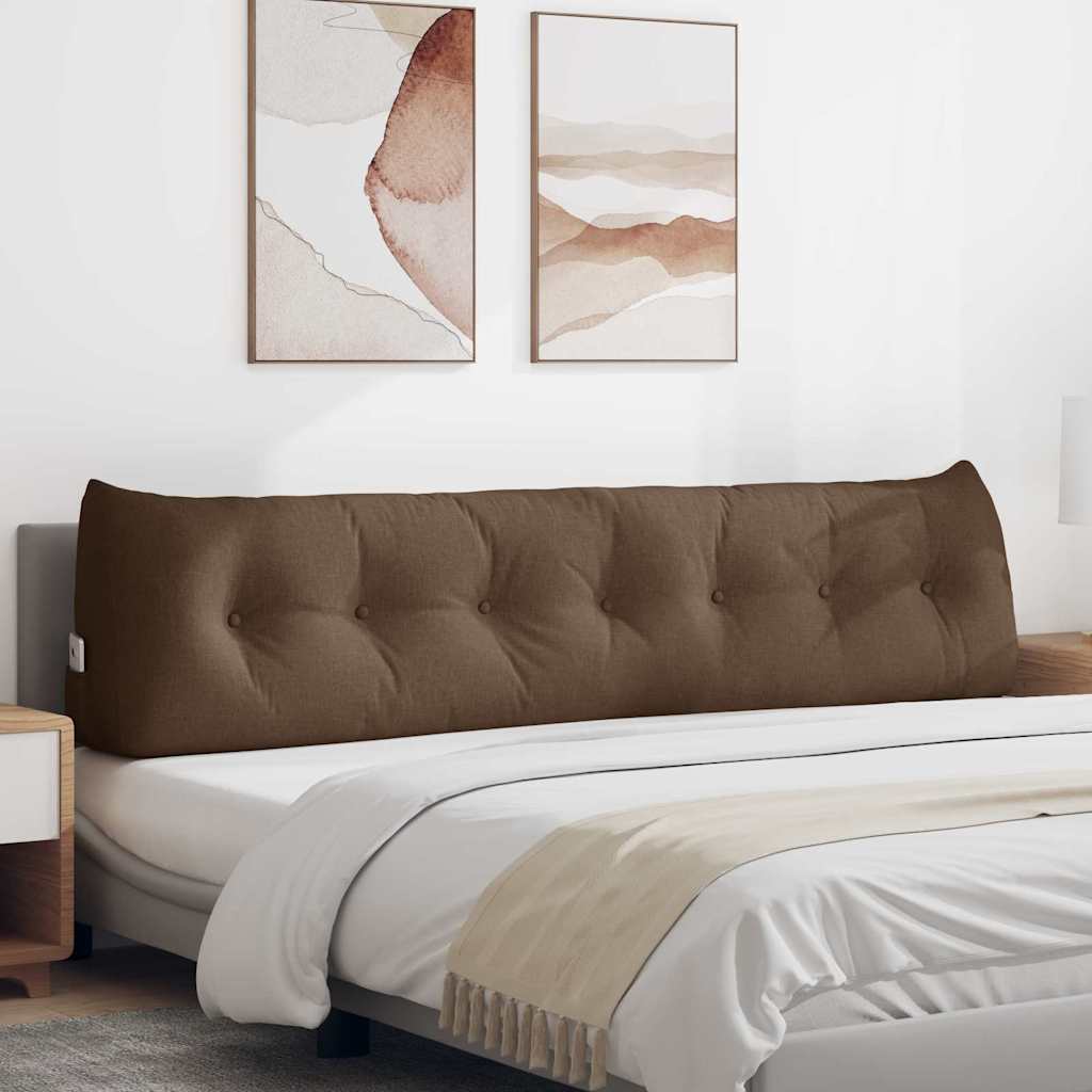 vidaXL Rücken Kissen Braun 200 x 24 x 50 cm Stoff