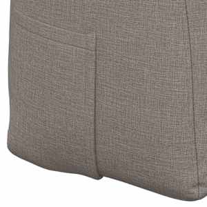 Polštář na záda Taupe 200 x 24 x 50 cm textil - obrázek 9