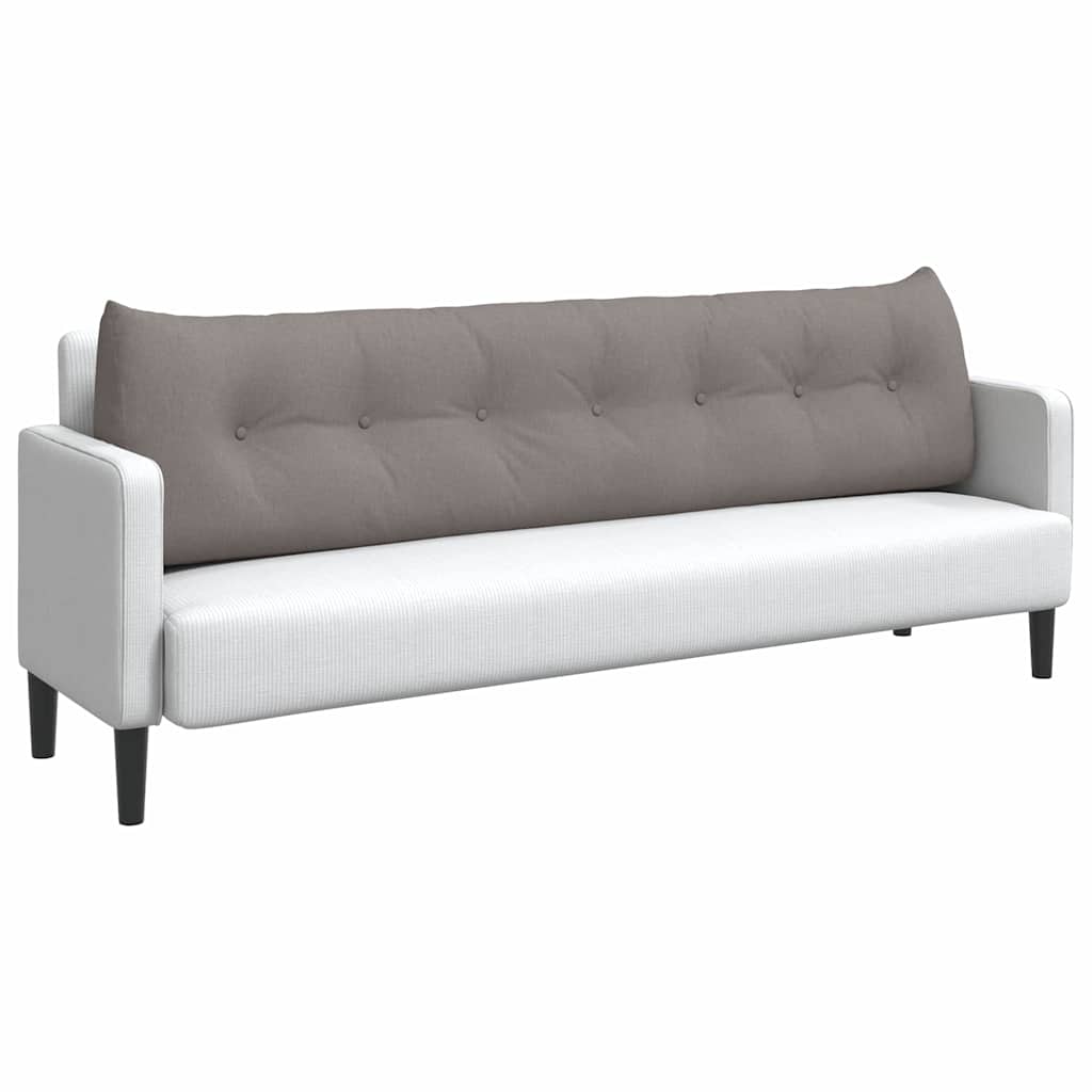 Thumbnail - vidaXL Rücken Kissen Taupe 200 x 24 x 50 cm Stoff