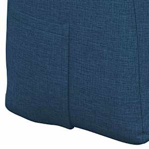 Polštář na záda Modrá 200 x 24 x 50 cm textil - obrázek 9