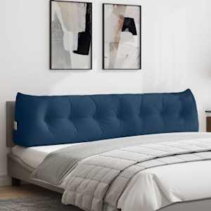 Polštář na záda Modrá 200 x 24 x 50 cm textil - obrázek 1