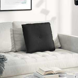 Polštář na záda Černá 50 x 19 x 45 cm textil - obrázek 1