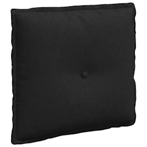 vidaXL Seljatugi padi Must 50 x 19 x 45 cm kangas