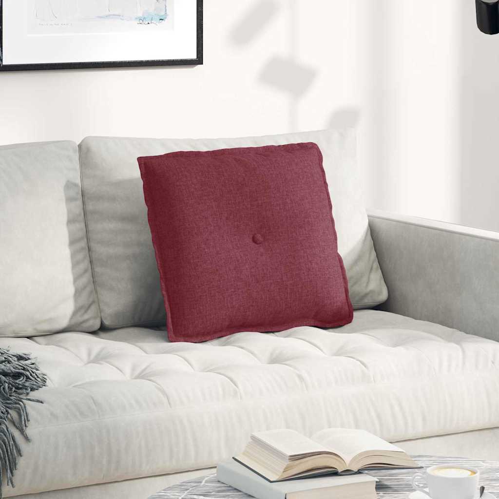 Casă & grădină - Perna pentru spate Roșu Vin 50 x 19 x 45 cm țesătură