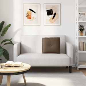 Polštář na záda Hnědá 50 x 19 x 45 cm textil - obrázek 4