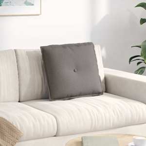 Polštář na záda Taupe 50 x 19 x 45 cm textil - obrázek 1