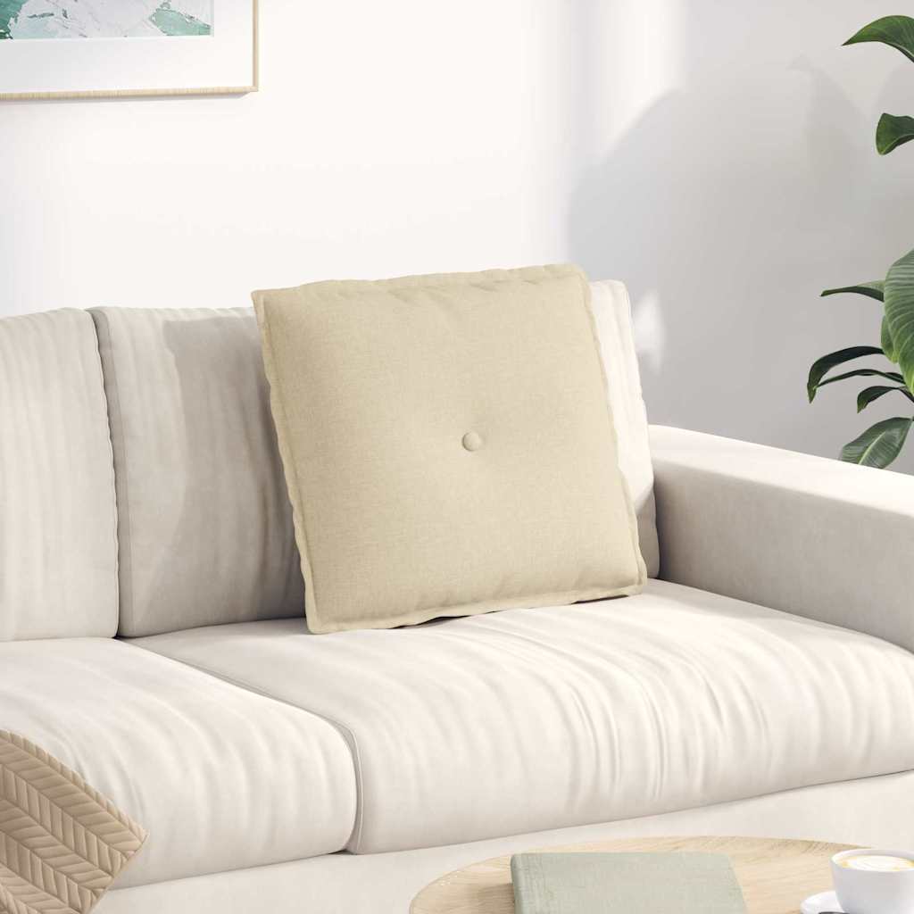 vidaXL Perna pentru spate Crem 50 x 19 x 45 cm țesătură