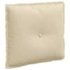 vidaXL Seljatugi padi cream 50 x 19 x 45 cm kangas