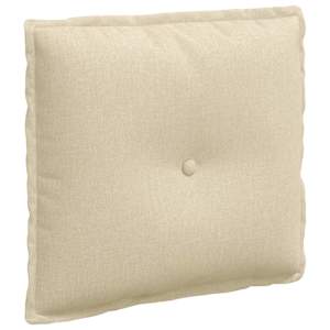 vidaXL Seljatugi padi cream 50 x 19 x 45 cm kangas
