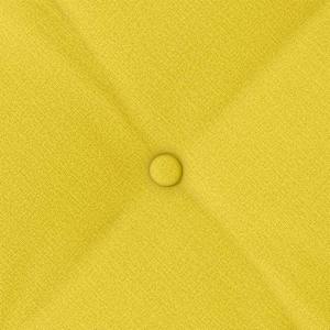 Polštář na záda Světlá žlutá 50 x 19 x 45 cm textil - obrázek 8