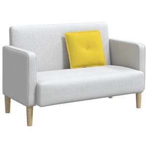 Polštář na záda Světlá žlutá 50 x 19 x 45 cm textil - obrázek 3