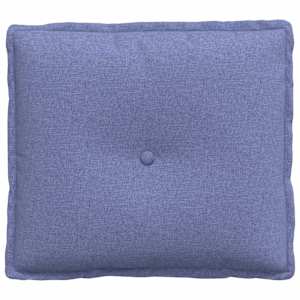 Polštář na záda Modrá džínovina 50 x 19 x 45 cm textil - obrázek 5
