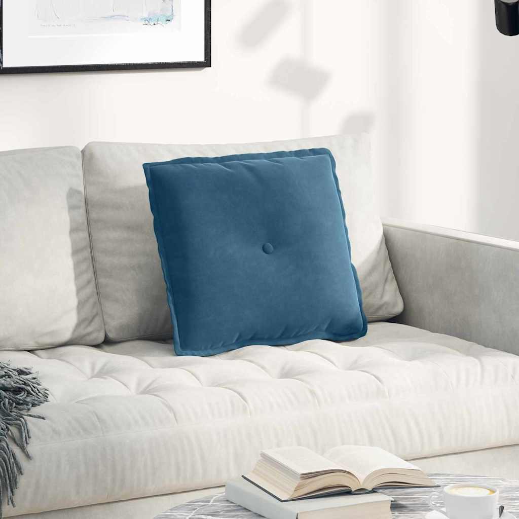 Casă & grădină - Perna pentru spate albastru 50 x 45 cm Țesătură din corduroy