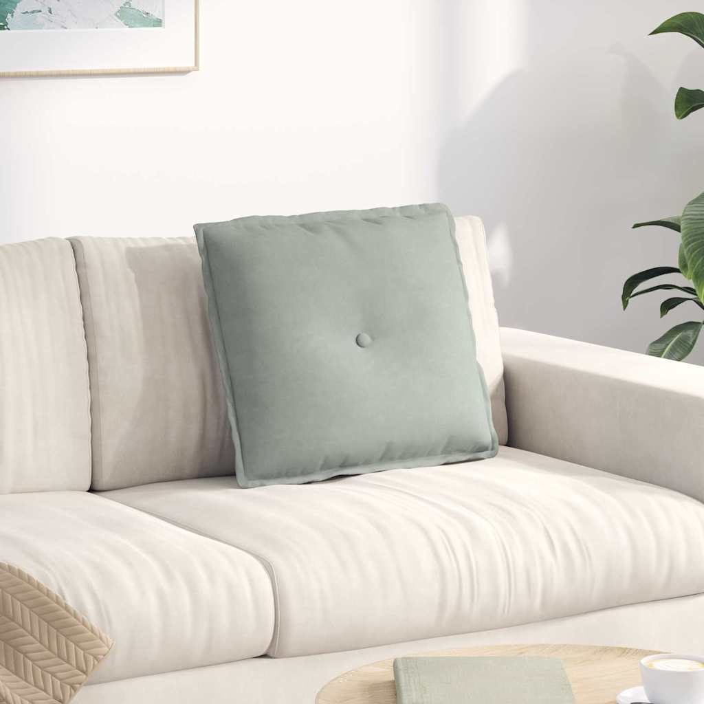 Casă & grădină - Perna pentru spate Gri deschis 50 x 45 cm Țesătură din corduroy