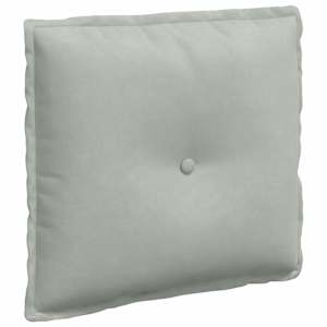 vidaXL Seljatugi padi Helehall 50 x 45 cm Korter kangas