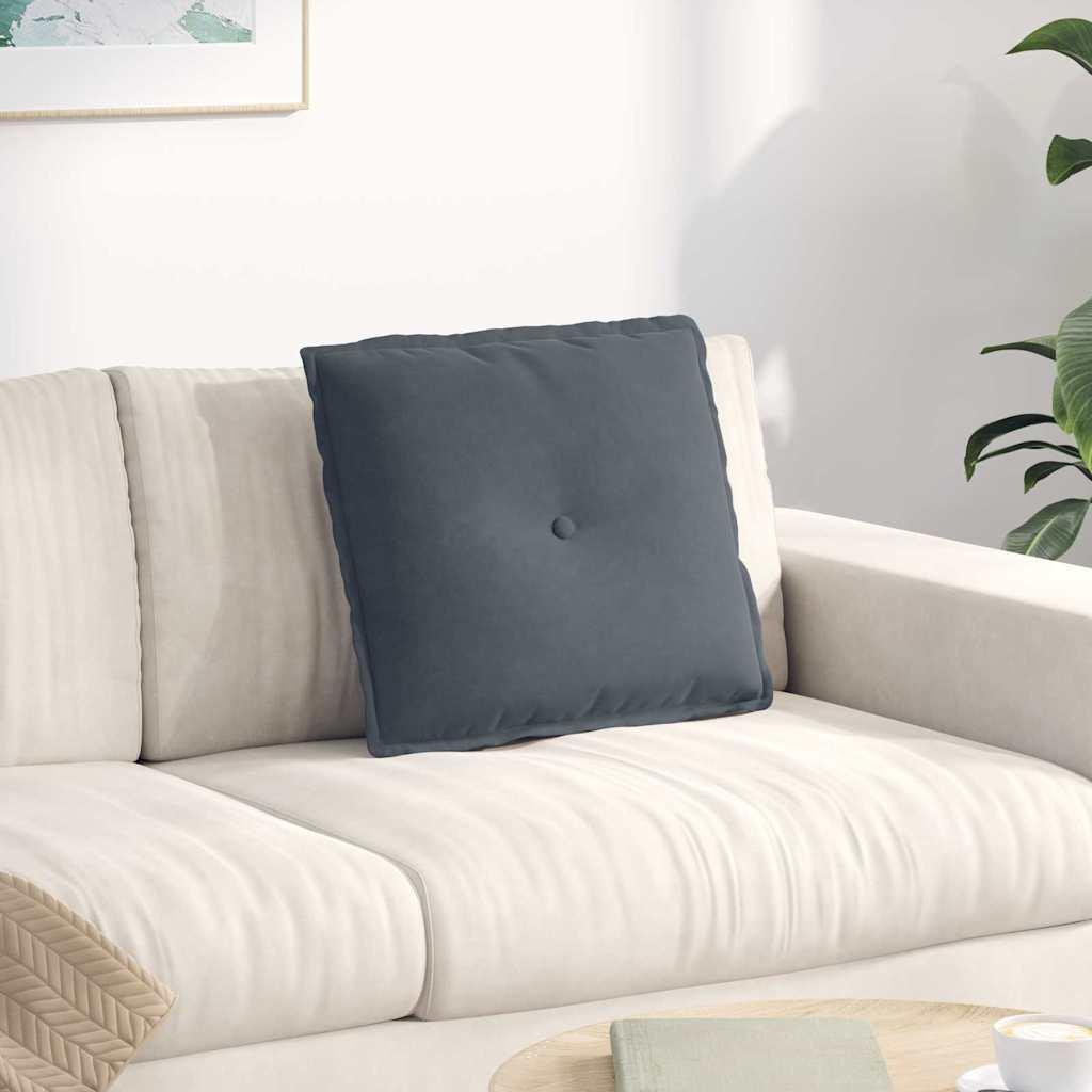 Casă & grădină - Perna pentru spate Gri închis 50 x 45 cm Țesătură din corduroy