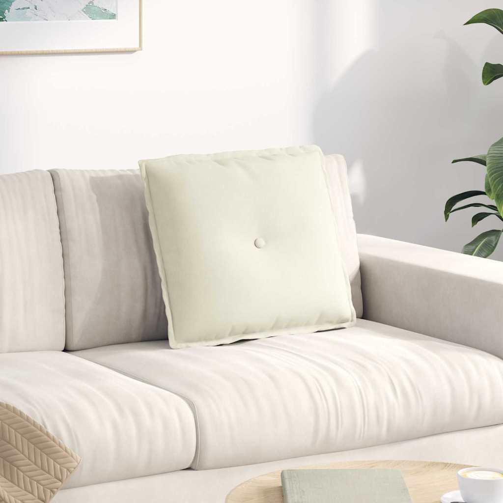 Casă & grădină - Perna pentru spate Crem 50 x 45 cm Țesătură din corduroy