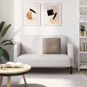 Polštář na záda Taupe 50 x 45 cm Mikrovlákno - obrázek 4