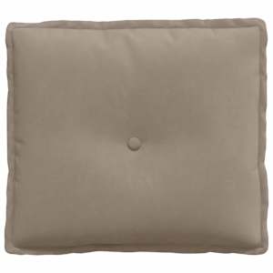 Polštář na záda Taupe 50 x 45 cm Mikrovlákno - obrázek 5
