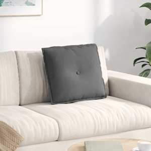 Poglavni vzglavnik Temno siva 50 x 45 cm Mikrofiber tkanina