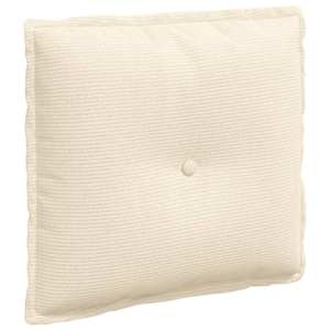 vidaXL Seljatugi padi Kreemjas 50 x 45 cm Korter kangas