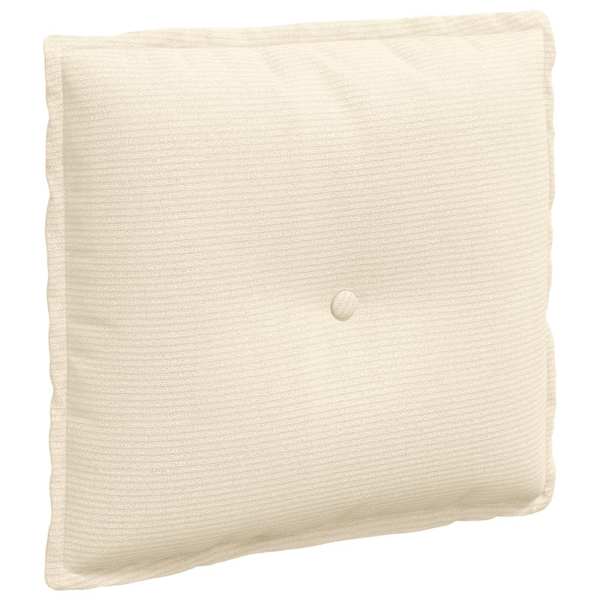 vidaXL Seljatugi padi Kreemjas 50 x 45 cm Korter kangas