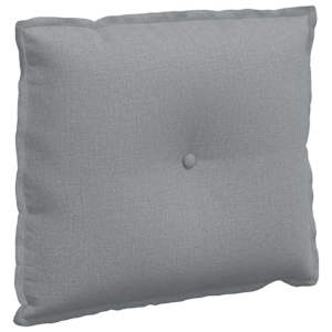 Polštář na záda Světle šedá 60 x 19 x 50 cm textil - obrázek 2