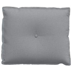 Polštář na záda Světle šedá 60 x 19 x 50 cm textil - obrázek 5