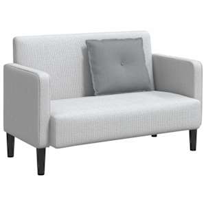 Polštář na záda Světle šedá 60 x 19 x 50 cm textil - obrázek 3