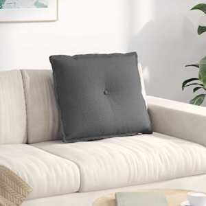 Polštář na záda Tmavě šedá 60 x 19 x 50 cm textil - obrázek 1