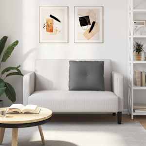 Polštář na záda Tmavě šedá 60 x 19 x 50 cm textil - obrázek 4